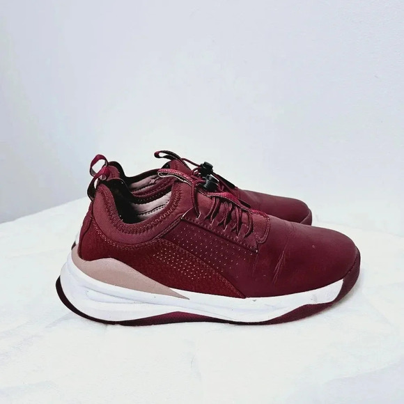 CLOVE burgundy slip on leather comfort sneakers 6 - Picture 9 of 14